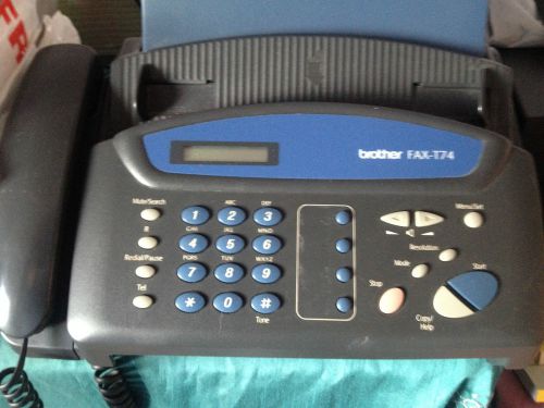 brother fax T74 and phone