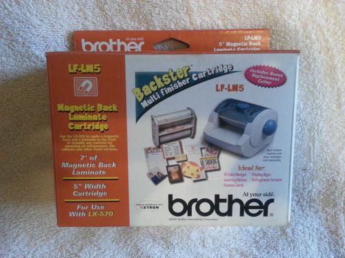Genuine Brother LF-LM5 Magnetic Black Laminate Cartridge for LX-570 Sealed Box!