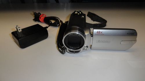 S23: Canon FS100 SD Digital Camcorder - Silver 48X Zoom