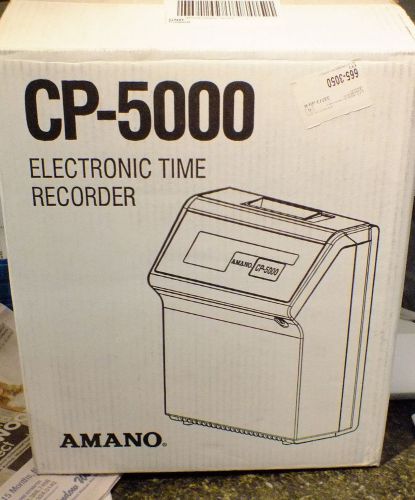 AMANO CP-5000/A341, Time Clock, Electric with Optic Sensor
