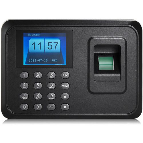 USB Password Fingerprint Time Attendance Clock Recorder with 2.5&#034; Screen