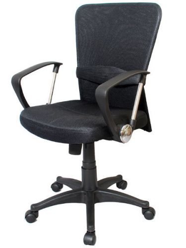 New executive mesh ergonomic black office chair with adjustable lumbar support for sale