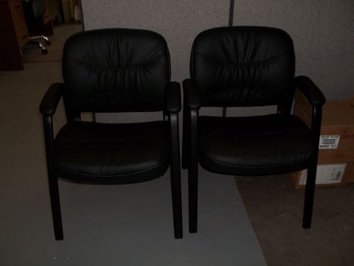 Basyx by HON VL643 Guest Chairs Black Fully Assembled