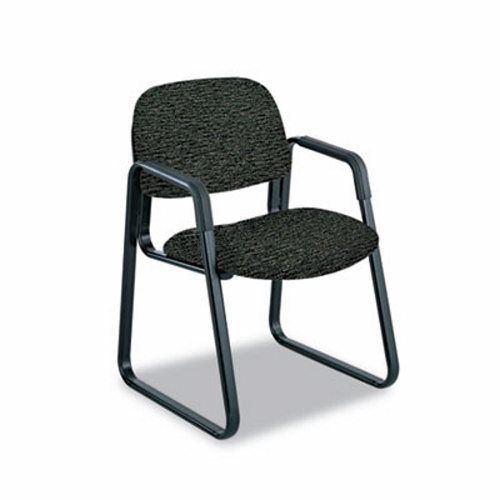 Safco Cava Urth Collection Sled Base Guest Chair, Black (SAF7047BL)