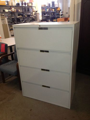 *lot of 4 - 4drawer 36&#034;w lateral sz files by steelcase office furn w/lock&amp;key* for sale