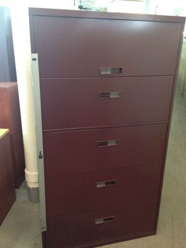 ***5 DRAWER LATERAL SIZE FILE CABINET by STEELCASE OFFICE FURN***