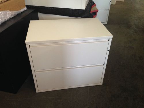 2 drawer lateral size file cabinet by herman miller meridian w/lock&amp;key 30&#034;w for sale