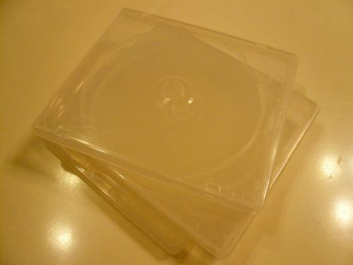 Lot of  54 / Regular Single Clear PP Poly Jewel Cases For CD, DVD, Game, CD-R