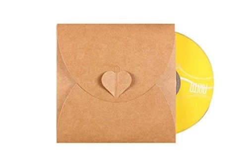 Creative Design Paper CD sleeves CD case 100pcs-Heart