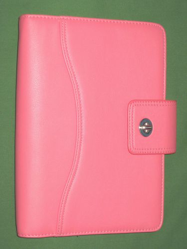 Classic ~ 1.0&#034; ~ pink faux-leather franklin covey 365 planner binder 5910 for sale