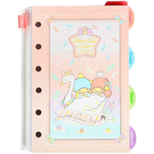 2015 Little Twin Stars Schedule Book LV Agenda Organizer Refills