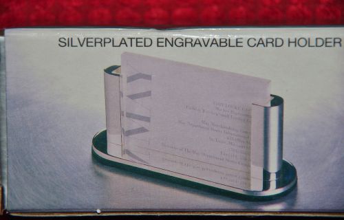 Amanda Smith Silverplated Engravable Business Card Holder