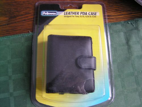 Purse Size Black Leather Case 3.5&#034;W x 4&#034;L for Business &amp; Credit Cards Money NEW