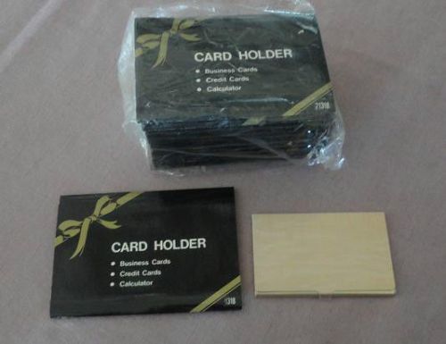 NEW Lot of 12 Metal Business Card Holders Suitable for Engraving
