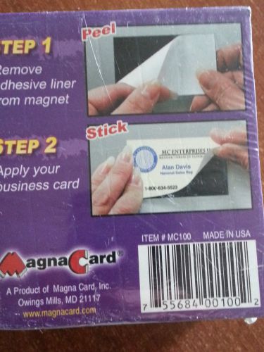 New Magna Card Business Card Magnets 50 Pack