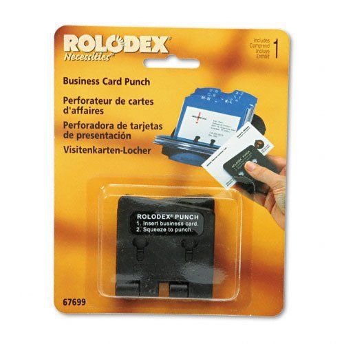 Rolodex One-Sheet Business Card 2-Hole Punch for 2.25 x 4 Inches Card Files, Pl