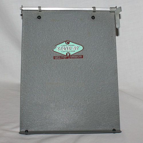 Curtis Young Stand-By Copyholder Gray Metal Paper Holder Easel for Typing USA
