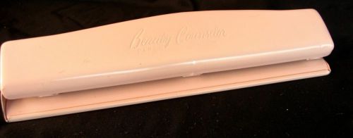 Beauty Counselor Clix 3 Hole Paper Punch Pink Vintage