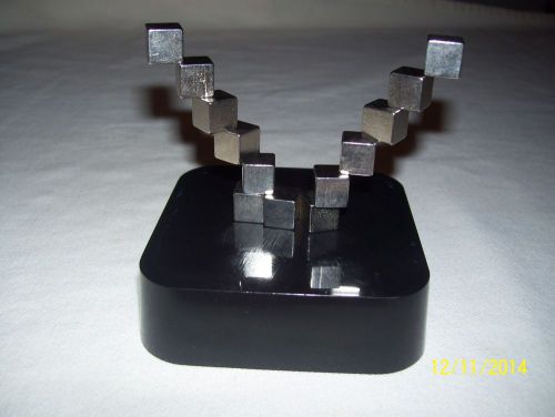 Vtg 1981 magnetic desk accessory building blocks cubes squares christmas gift for sale
