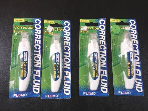 Flomo Quick Dry Correction Fluid (Pack of 4)