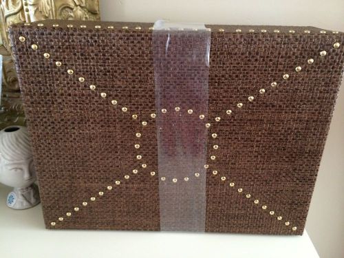 Happy Chic by Jonathan Adler Catherine Gold Metal Studded Storage Box 12&#034; x 9&#034;