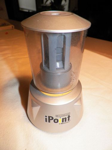 iPoint titanium pencil sharpener by westcott 2 AA battery powered EUC