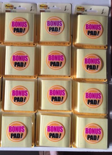 Post-its super sticky bonus pads.12 packs for sale