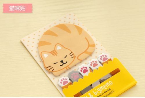 120 cute cat memo sticker pad post it index stationary
