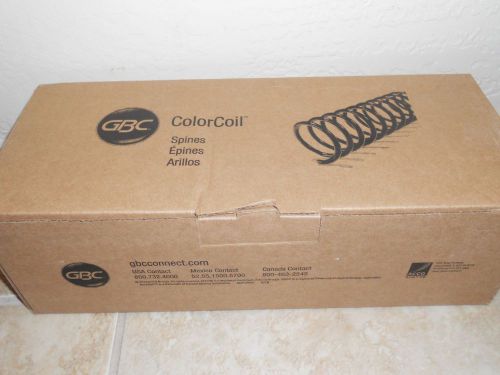 Color Coil Spines 8mm Black 100ct GBC Document Finishing 45 SHEET Binding