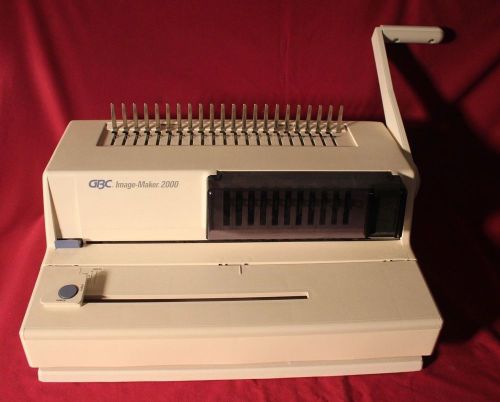 GBC Image Maker 2000:Punch/Bind Machine with 6 boxes of spines &amp; manual