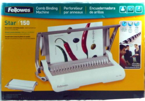 NIB Fellowes Star 150 Manual Comb Binding Machine