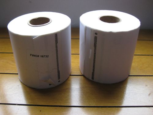 2 Rolls of Direct Thermal Labels - 4&#034; x 6.25&#034; for UPS - Zebra ZP 450 Thermal