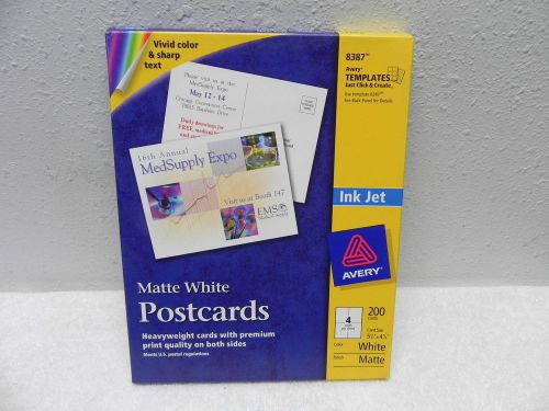 Avery Postcards 196 Inkjet Post Cards Index Stock New use with 8387 template