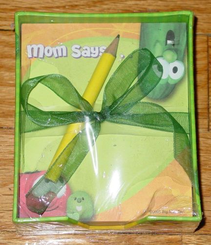 NOTE PAD WITH PENCIL BIG IDEAS VEGGIE TALES NEW FACTORY SEALED UNUSED