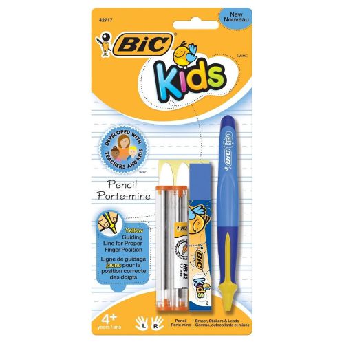 Bic kids mechanical pencil set blue 1.3mm - new in package ergonomic grip for sale