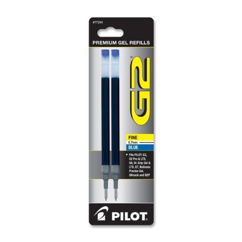 Pilot G2 Gel Ink Refill - 0.70 Mm - Fine Point - Blue - 2 / Pack (77241)