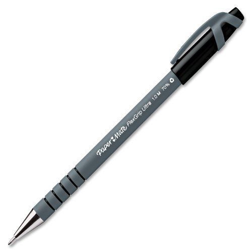 Paper Mate Flexgrip Ultra Pen - Medium Pen Point Type - Black Ink - (9630131)