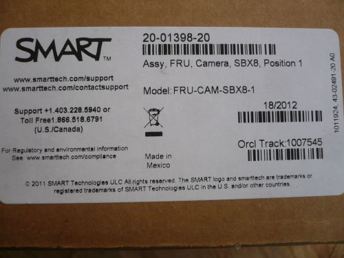 New Smart FRU-CAM-SBX8-1 20-01398-20 Replacement Whiteboard Camera 800 Series