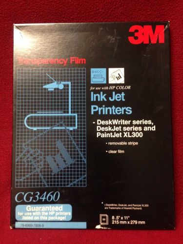 3m Transparency Film  CG3460  New Film  Open Box  48 Sheets