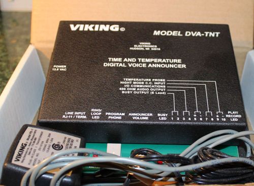 Viking DVA-TNT Time and Temperature digital announcer New / Open Box