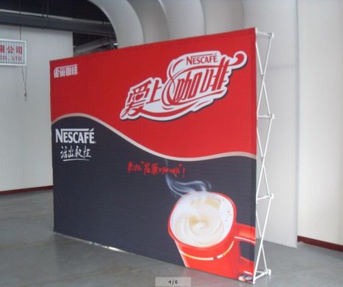 10ft straight exhibition fabric pop up display booth solution for trade show for sale