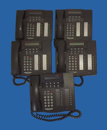 Lot 5 lucent avaya 6416d+m digital business phone gray / handset/ base/ warranty for sale