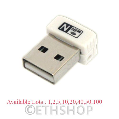Mini usb 150mbps wifi wireless 802.11 b g n lan network modem dongle adapter for sale