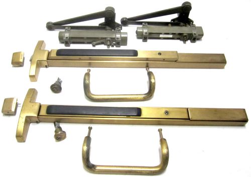 Brass Sargent Double Panic/Emergency Exit Door Push Bar&amp;Hardware 80 Series