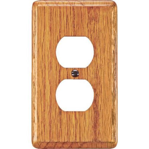 Contemporary Light Oak Outlet Wall Plate-OAK OUTLET WALL PLATE