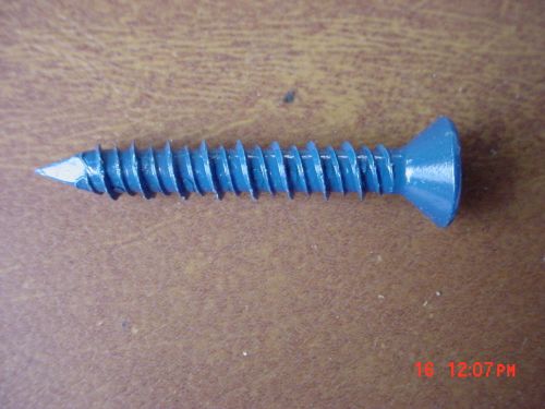 150 New 1/4 X 1 3/4 Kwiktap Philips Flathead Concrete Anchors With Several Bits