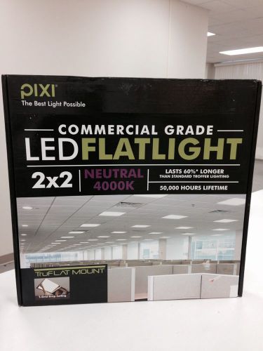 2&#039; x 2&#039; led flatlight commercial grade (pixi brand) lot of 2 for sale