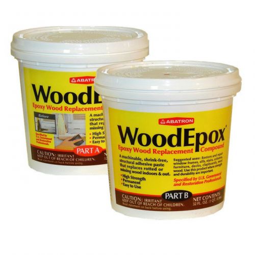 Abatron woodepox® epoxy wood replacement compound  2 quarts light pine for sale