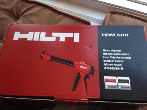 HILTI HDM 500 GUN AND 2 PACK OF HILTI HIT-HY 200-R 330ml