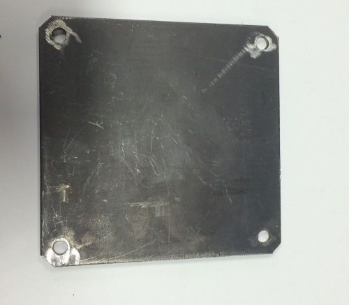 PRE-DRILLED STEEL BASE PLATE 6&#039;&#039; x 6&#039;&#039; x 1/4&#039;&#039;